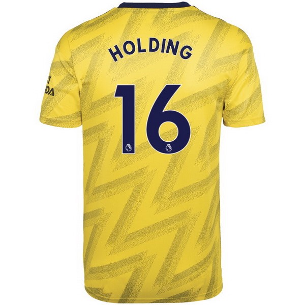 Camiseta Arsenal NO.16 Holding Segunda equipación 2019-2020 Amarillo